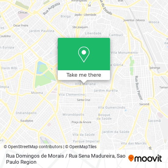 Rua Domingos de Morais / Rua Sena Madureira map