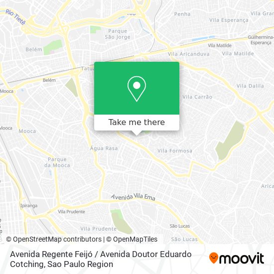 Avenida Regente Feijó / Avenida Doutor Eduardo Cotching map