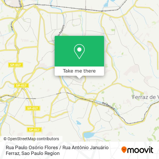 Mapa Rua Paulo Osório Flores / Rua Antônio Januário Ferraz