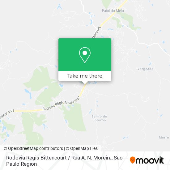 Rodovia Régis Bittencourt / Rua A. N. Moreira map