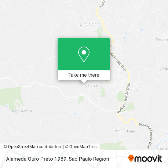 Alameda Ouro Preto 1989 map