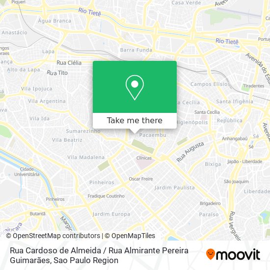 Rua Cardoso de Almeida / Rua Almirante Pereira Guimarães map
