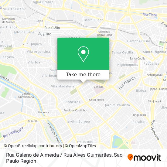 Rua Galeno de Almeida / Rua Alves Guimarães map