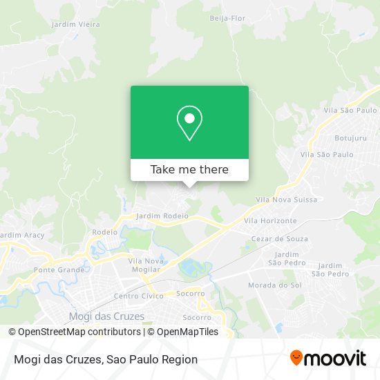 Mogi das Cruzes map