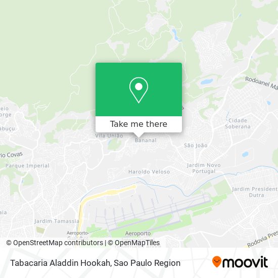 Tabacaria Aladdin Hookah map