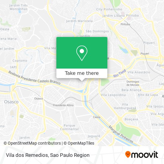 Vila dos Remedios map