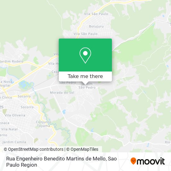 Rua Engenheiro Benedito Martins de Mello map