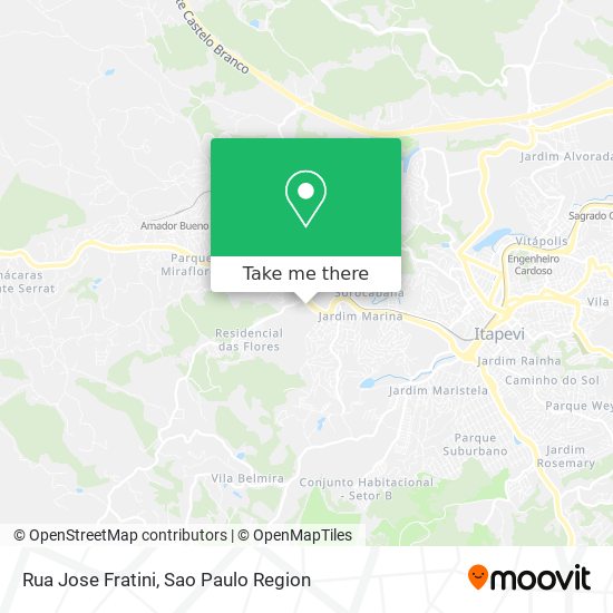 Rua Jose Fratini map