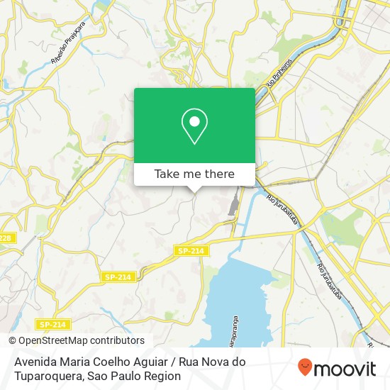 Mapa Avenida Maria Coelho Aguiar / Rua Nova do Tuparoquera