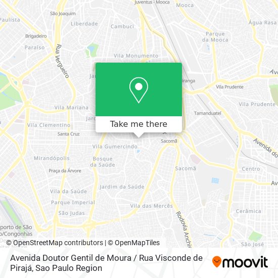 Mapa Avenida Doutor Gentil de Moura / Rua Visconde de Pirajá