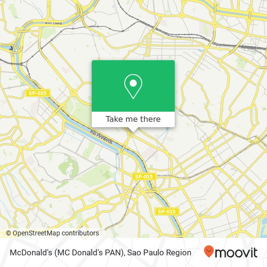 Mapa McDonald's (MC Donald's PAN)