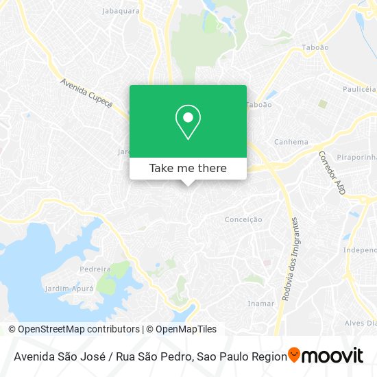 Avenida São José / Rua São Pedro map