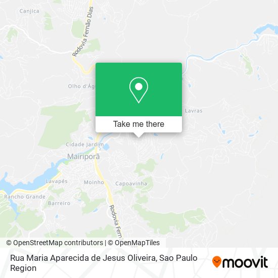 Mapa Rua Maria Aparecida de Jesus Oliveira