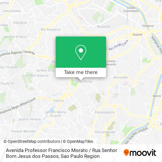 Avenida Professor Francisco Morato / Rua Senhor Bom Jesus dos Passos map