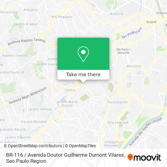 BR-116 / Avenida Doutor Guilherme Dumont Vilares map