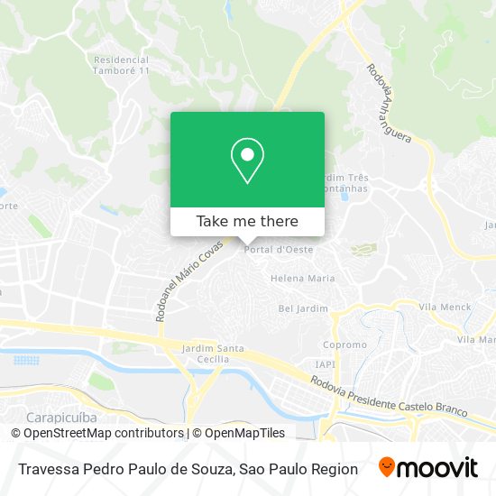 Mapa Travessa Pedro Paulo de Souza