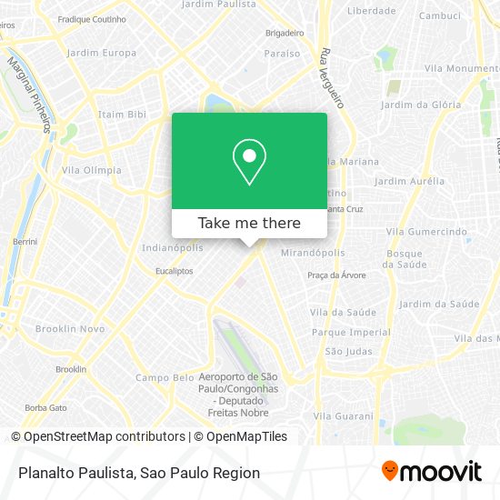 Mapa Planalto Paulista