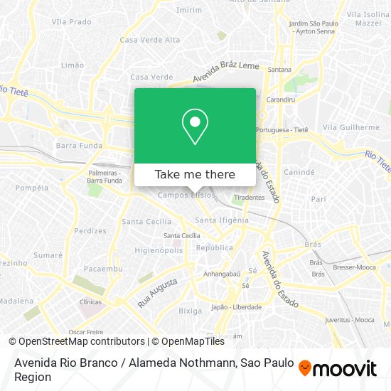 Avenida Rio Branco / Alameda Nothmann map