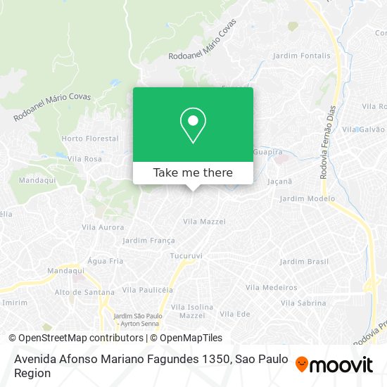 Avenida Afonso Mariano Fagundes 1350 map