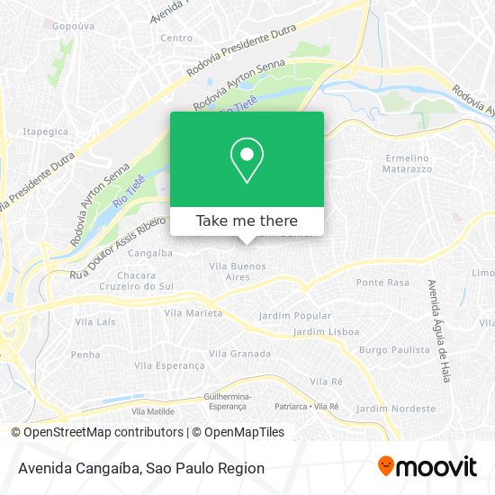 Avenida Cangaíba map