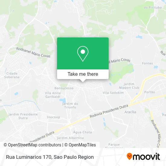 Rua Luminarios 170 map
