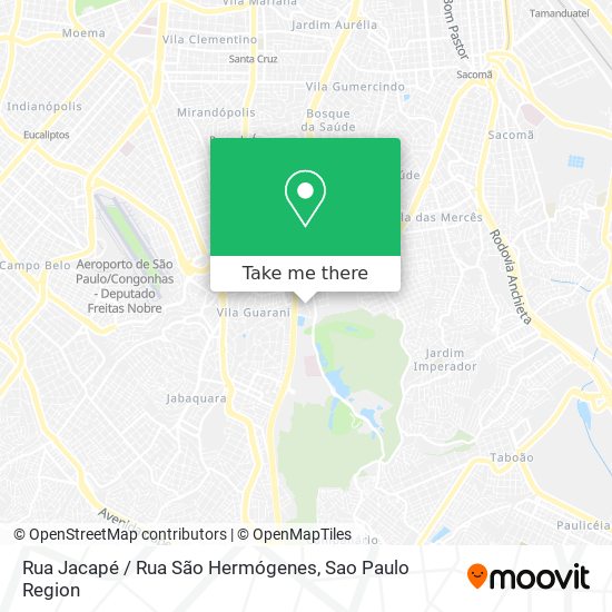 Rua Jacapé / Rua São Hermógenes map