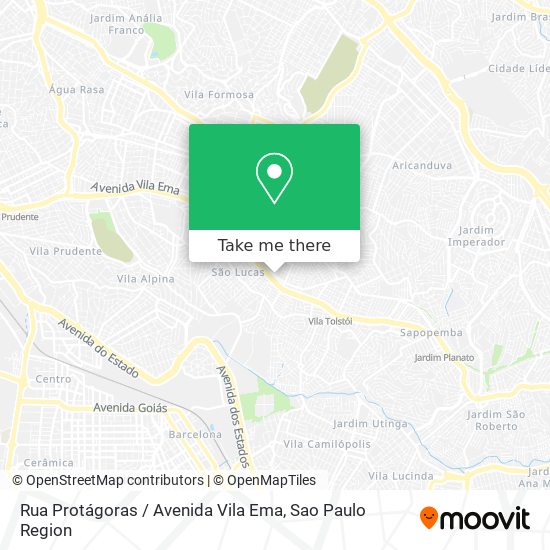 Rua Protágoras / Avenida Vila Ema map