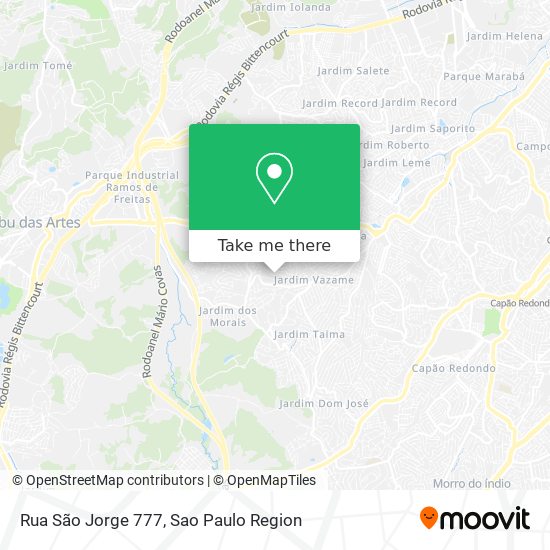 Rua São Jorge 777 map