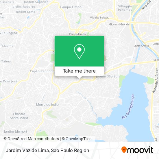 Mapa Jardim Vaz de Lima