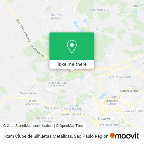 Ram Clube de Silhuetas Metálicas map