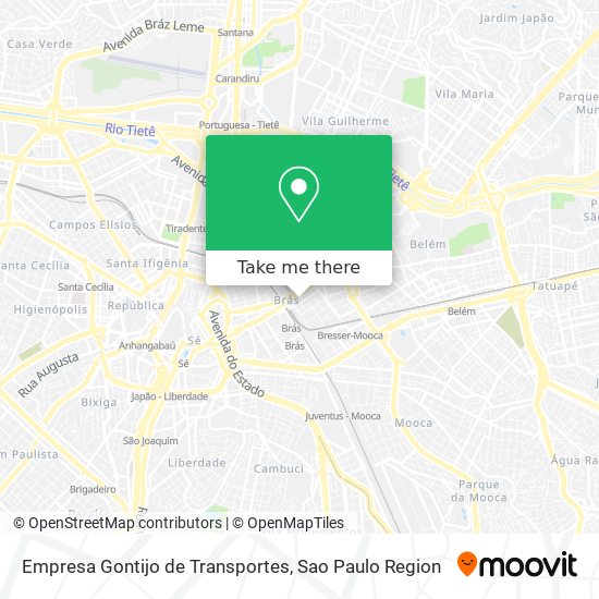 Empresa Gontijo de Transportes map