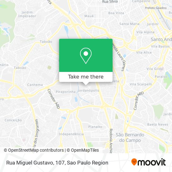 Rua Miguel Gustavo, 107 map