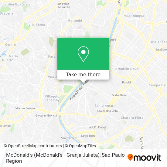 McDonald's (McDonald's - Granja Julieta) map