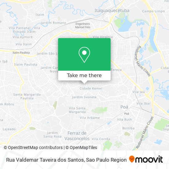 Rua Valdemar Taveira dos Santos map