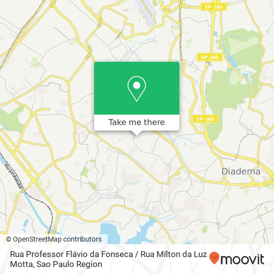 Mapa Rua Professor Flávio da Fonseca / Rua Mílton da Luz Motta