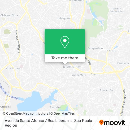 Avenida Santo Afonso / Rua Liberalina map