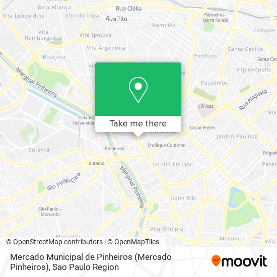 Mercado Municipal de Pinheiros (Mercado Pinheiros) map