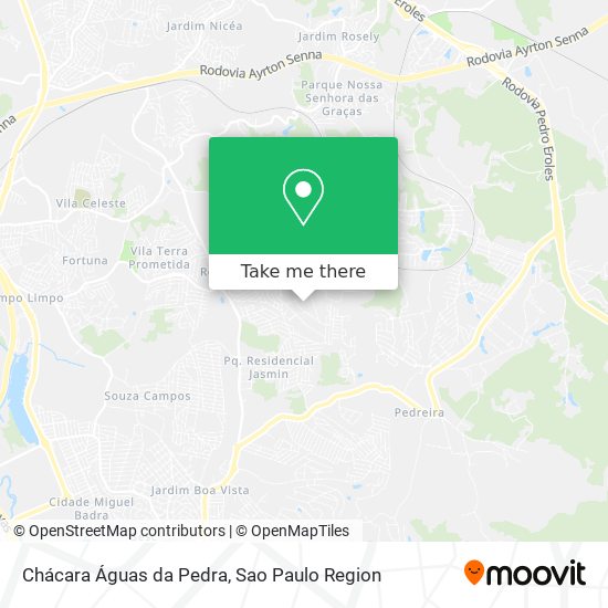 Chácara Águas da Pedra map