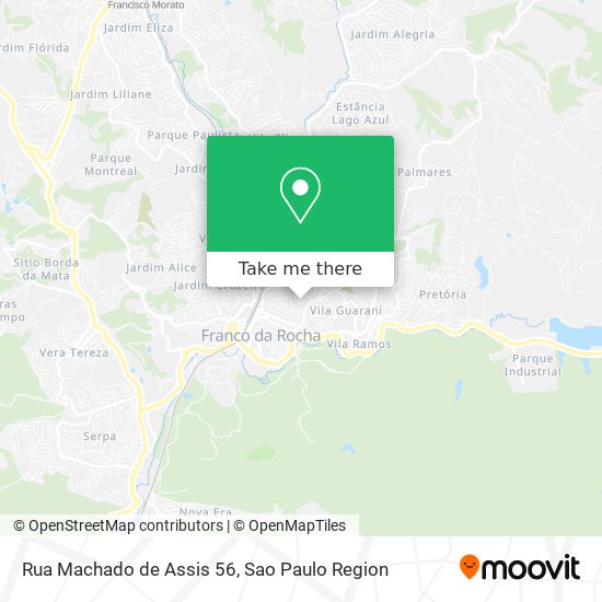 Mapa Rua Machado de Assis 56