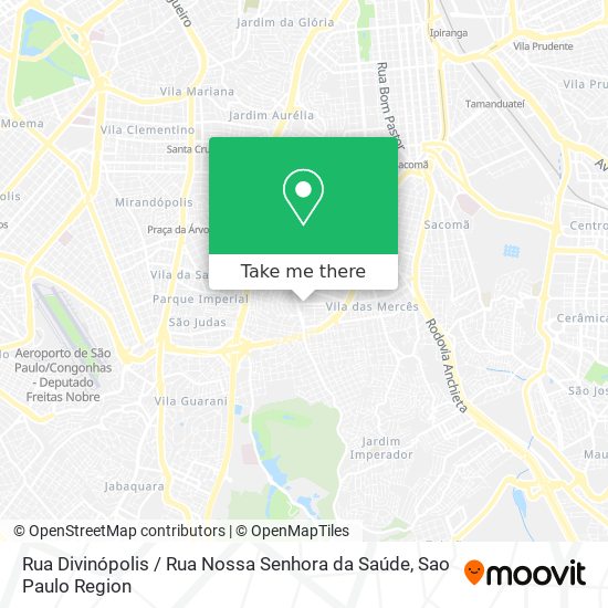 Mapa Rua Divinópolis / Rua Nossa Senhora da Saúde