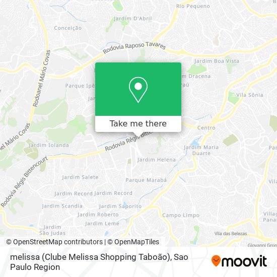 melissa (Clube Melissa Shopping Taboão) map