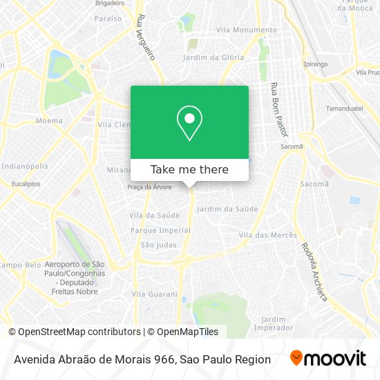Mapa Avenida Abraão de Morais 966