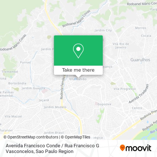 Mapa Avenida Francisco Conde / Rua Francisco G Vasconcelos