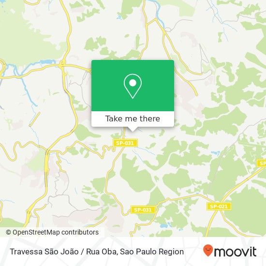 Travessa São João / Rua Oba map