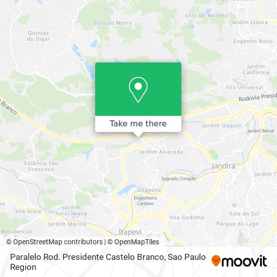 Paralelo Rod. Presidente Castelo Branco map