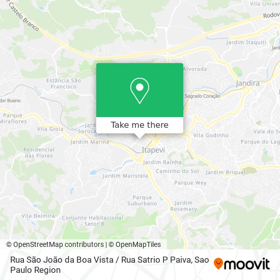 Rua São João da Boa Vista / Rua Satrio P Paiva map