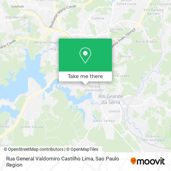 Rua General Valdomiro Castilho Lima map