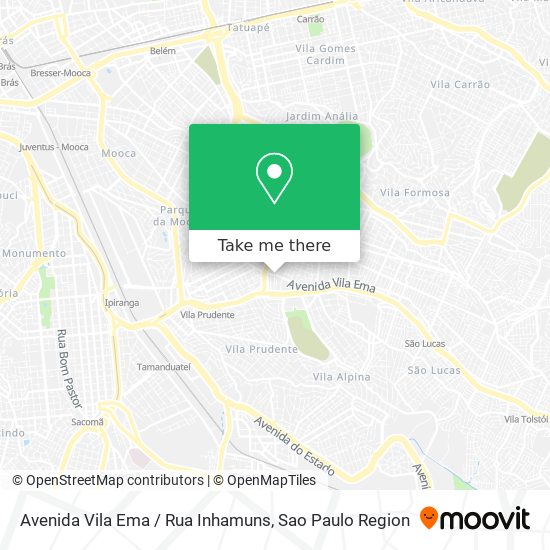 Avenida Vila Ema / Rua Inhamuns map
