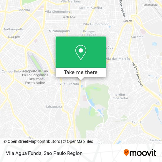 Vila Agua Funda map