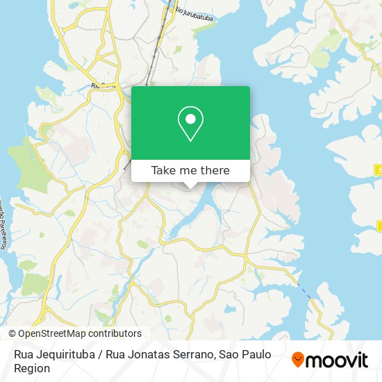 Mapa Rua Jequirituba / Rua Jonatas Serrano